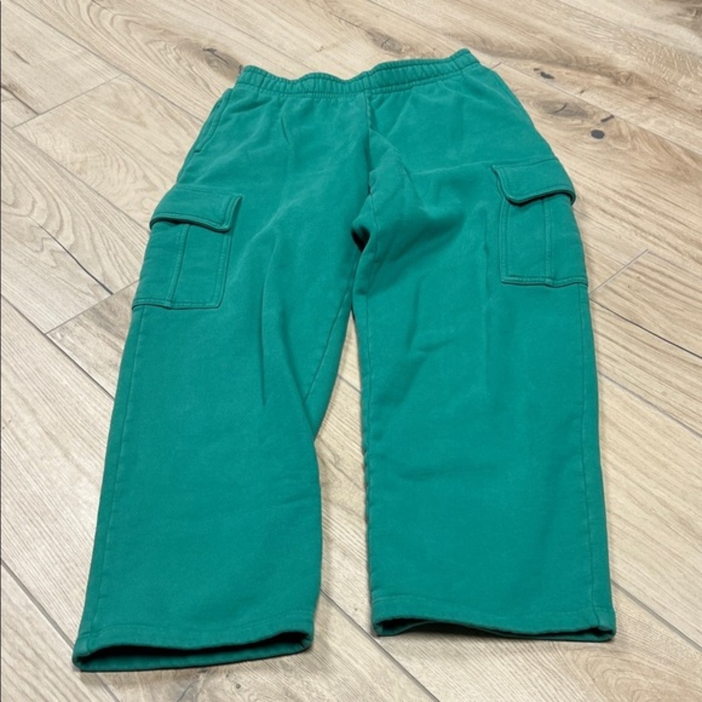 Aritzia Tna  Cozy Sweatfleece Mega Cargo Sweatpant - Green